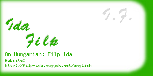 ida filp business card